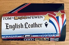 WOW!!!Curved Mongoose RACE CAR DRAG RACING Door Style Sign Funny Car NAVY CAR