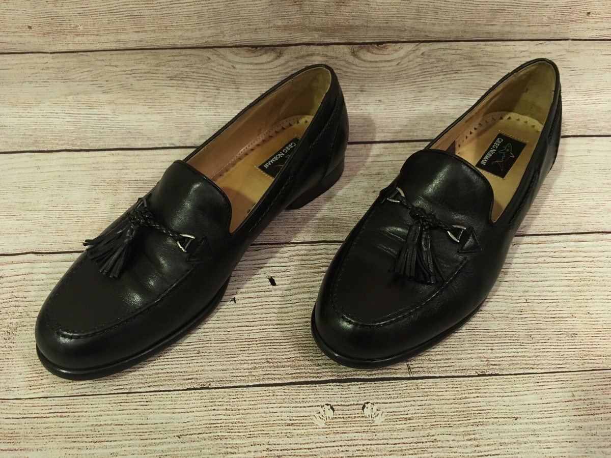 Vintage Greg Norman Men\'s Classic Brown Leather Tassel Loafers Shoes size 8.5 Manolo Tassel Loafer | Norman Vilalta Men main image 4