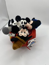 The Disney Store 70th Anniversary Mickey Mouse Bean Bag Set of 4 NWT