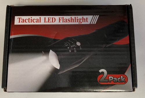 TACTICAL LED FLASHLIGHT 2 PACK