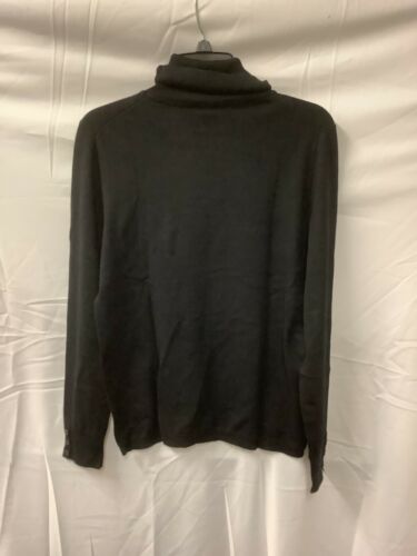 Talbots Sweater Mens Size Medium Black Turtle Neck Long Sleeve Casual Pullover - Picture 1 of 5