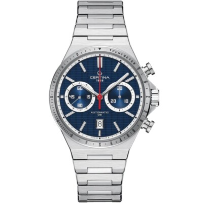 Certina DS-7 Chrono Auto 42mm Blue Dial Men's Watch C0434271104100