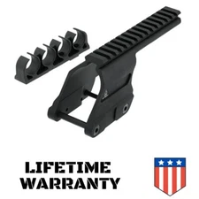 UTG 12 Gauge Remington 870 / 870DM Aluminum Picatinny Rail Optic Mount Black