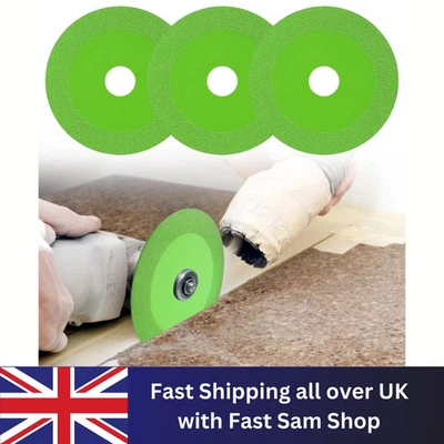 3x Glass Cutting Disc Ceramic Tile Polishing Diamond Ultra-thin Saw Blade 100mm
