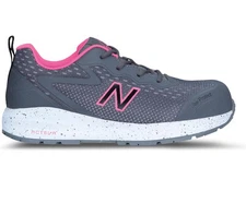 New Balance Logic Womens Work Shoe Sz 8.5 Composite Safety Toe Gray Pink Sneaker
