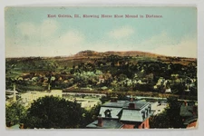 East Galena, Ill. 1910 Panoramic View Horse Shoe Mound Valley Town Postcard