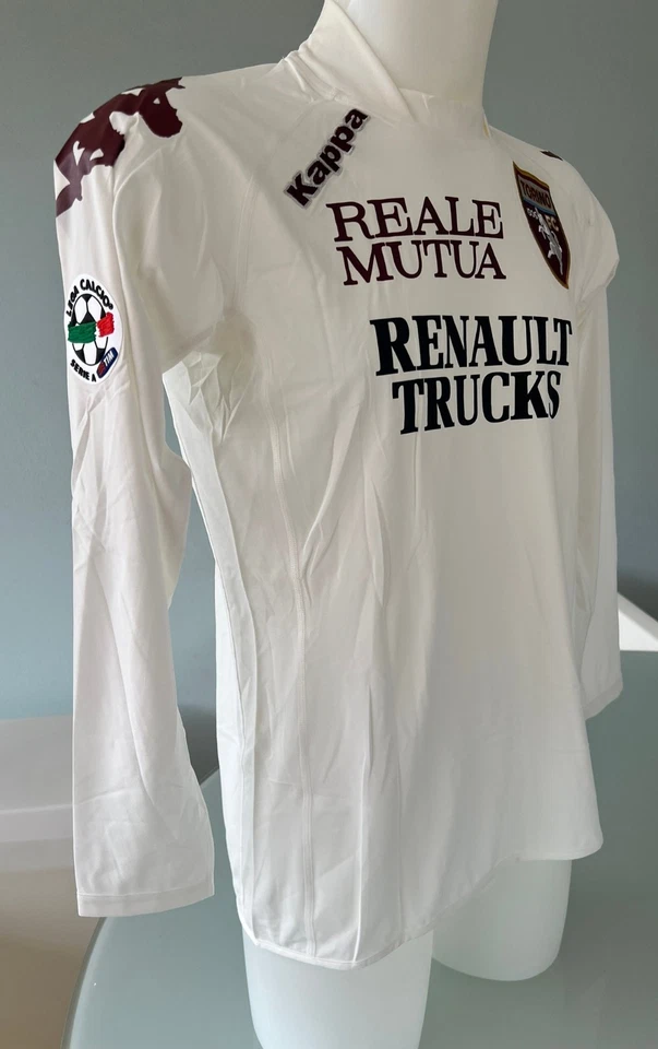 MAGLIA UFFICIALE GARA TORINO AWAY BIANCA KAPPA  CORINI N. 5 SERIE A 2008/09 - Immagine 3 di 4