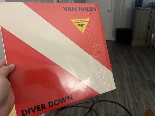 VAN HALEN Diver Down Vinyl EX LP Warner BSK 3677 1982 in SHRINK Hype Us 1st Pres