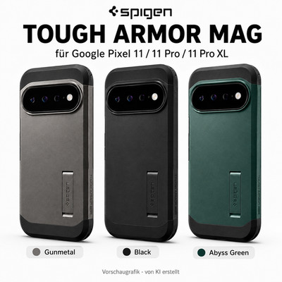 Handyhülle für Google Pixel 11/11 Pro/11 Pro XL Spigen Tough Armor Mag Case Etui