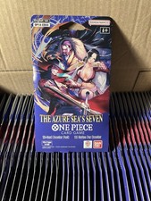 One Peace CCG The Azure Seas Seven ( Sleeved ) Booster Pack ( OP14 )