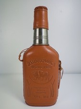 Bottiglia vodka vintage 350 ml Żubrówka erba bisonte - coperchio e tazza in pelle