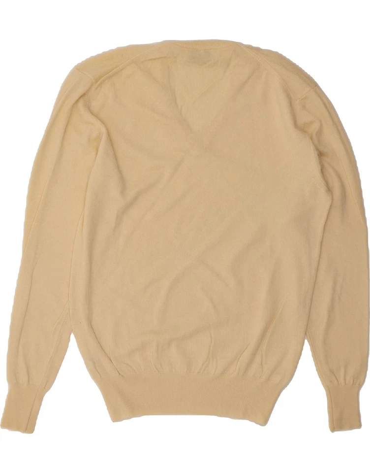 PIERRE CARDIN мужской v-образным вырезом джемпер свитер средний бежевый шерсти CX33 - Изображение 2 из 3