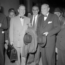 Indochina Conference Geneva 1954 Lester B Pearson unidentified swi- Old Photo