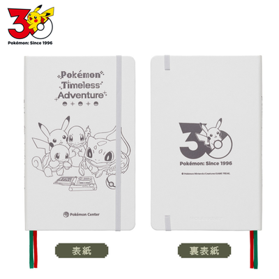 30th オリジナルノートブック　アクリルブロック Pokémon Pokemon Center 30th Anniversary Moleskine Notebook Pokedex Red