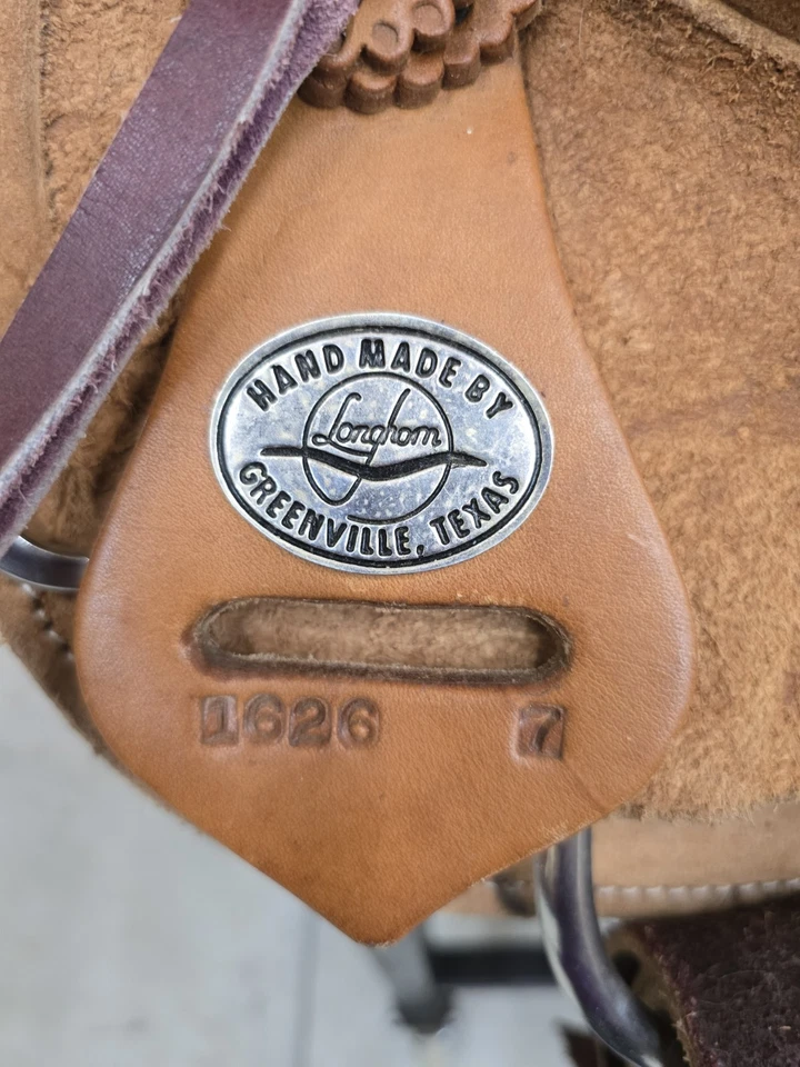 Roper Rancho Roughout Natural Longhorn 17" Foto 3 de 4