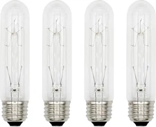 Creative Hobbies® 3090 (Pack of 4) 40T10/CL - 40 Watt T10 Clear Tubular 