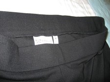 Rafella Pants, Black Ponte Knit,Slim Straight Leg ,Pull On,Stretch, 16
