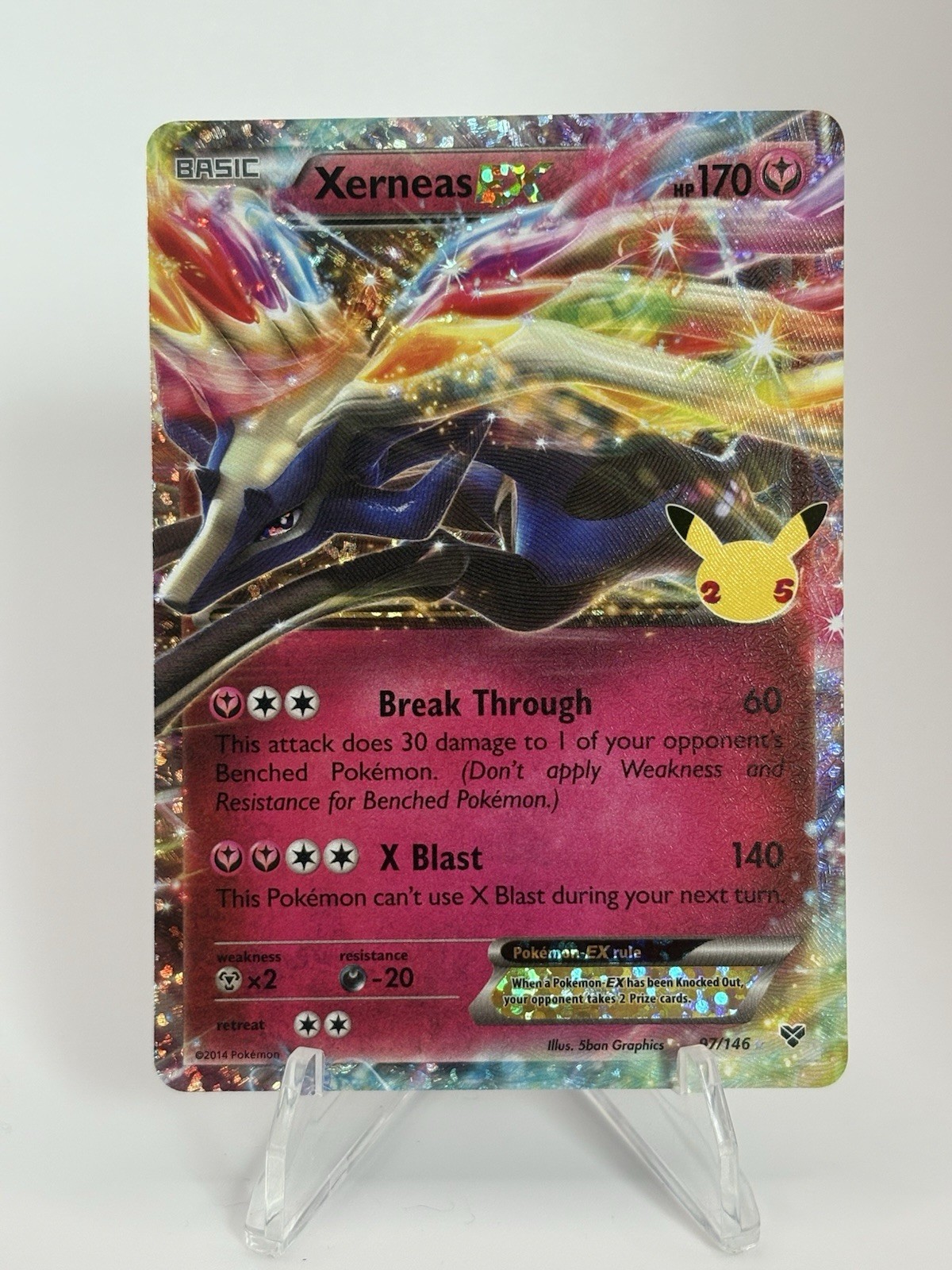 Xerneas EX - 97/146 - Pokemon Celebrations Classic Collection Ultra Rare Card NM