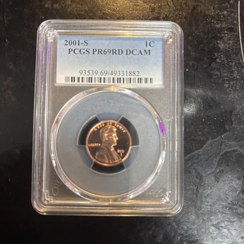 2001 S Lincoln Cent, Gem Proof, PGS PR69RD DCAM, Magnificent Modern Lincoln!