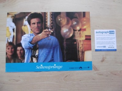 Ted Danson Autogramm signed A4 Lobbycard ''Seitensprünge'' ACOA