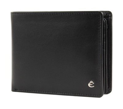 Esquire Harry RFID Wallet Quer L Geldbörse Black Schwarz Neu