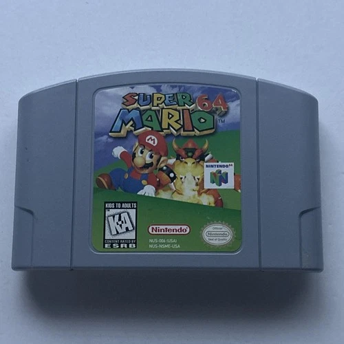 Super Mario Nintendo 64 N64 Authentic Cleaned Tested Red Label 1st Print Rare