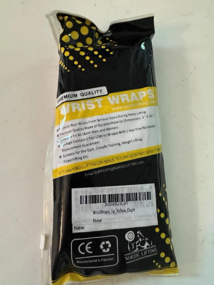 Nordic Lifting Wrist Wraps for Weightlifting  2 Premium Wraps — 第 4/4 张图片