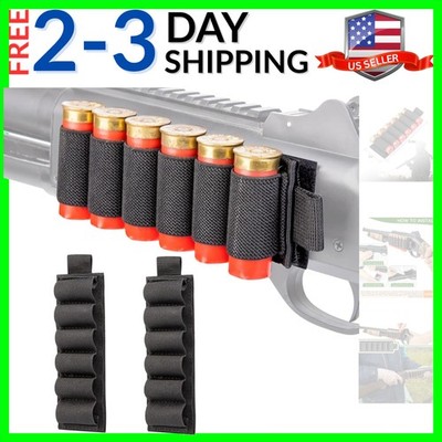 12 Gauge Shotgun Shells Holder Loops,2 Pack Shogun Ammo Holder Side Saddle wi...