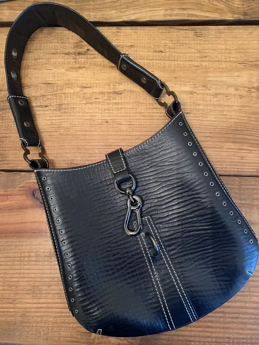 Shoulder Bag Bosca Fine Italian Leather Black