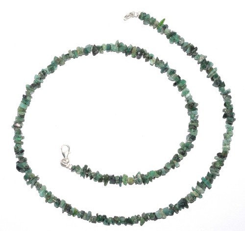 Natural Green Emerald Gemstone 4-6 mm Uncut Beads 20" Strand Necklace GGT-368 - Picture 5 of 11