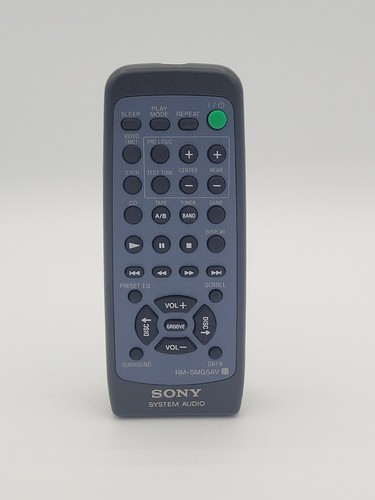 Genuine Original Sony RM-SMG5AV Remote Control MHCMG310AV MHCMG510AV HCDMG310AV