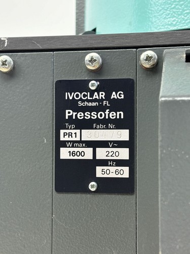 Ivoclar ips Empress Keramikpressofen EP 500 Typ PR1 mit Pumpe W5130 - Picture 7 of 9