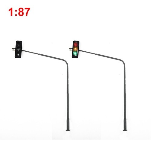 3pcs HO-Scale 1:87 Traffic Light Signals City Crossing Right Lights 3-LEDs - Picture 6 of 12