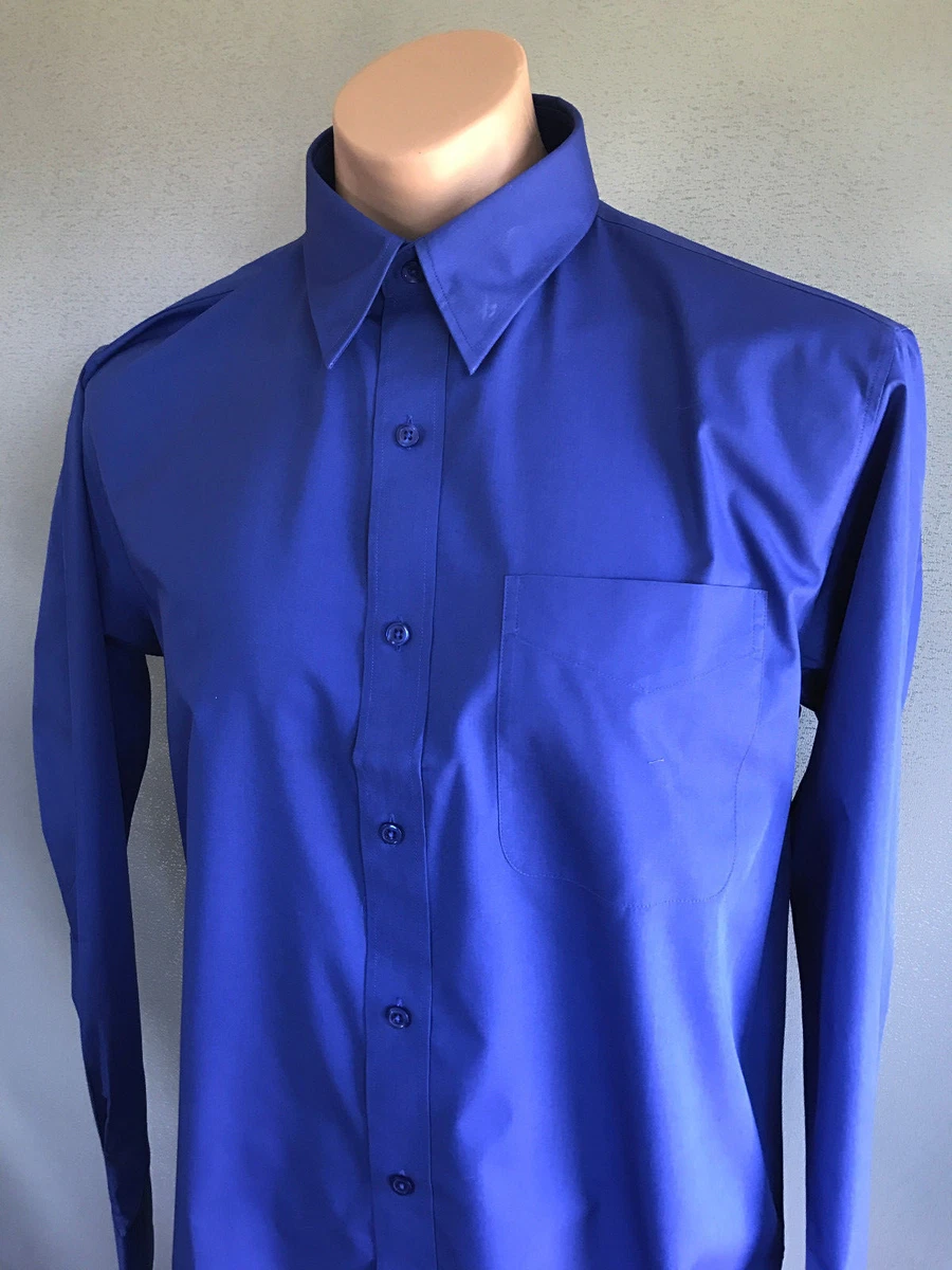 Cobalt blue shirt mens cheap