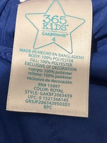 Garanimals Out Of this World Blue Green Snow Vest Unisex Size 4T Space Jacket - Picture 8 of 8