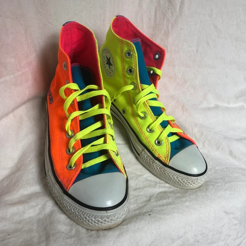 Converse Chuck Taylor Custom Neon “Amberino” Shoes Unisex UK Rare  Multicolor