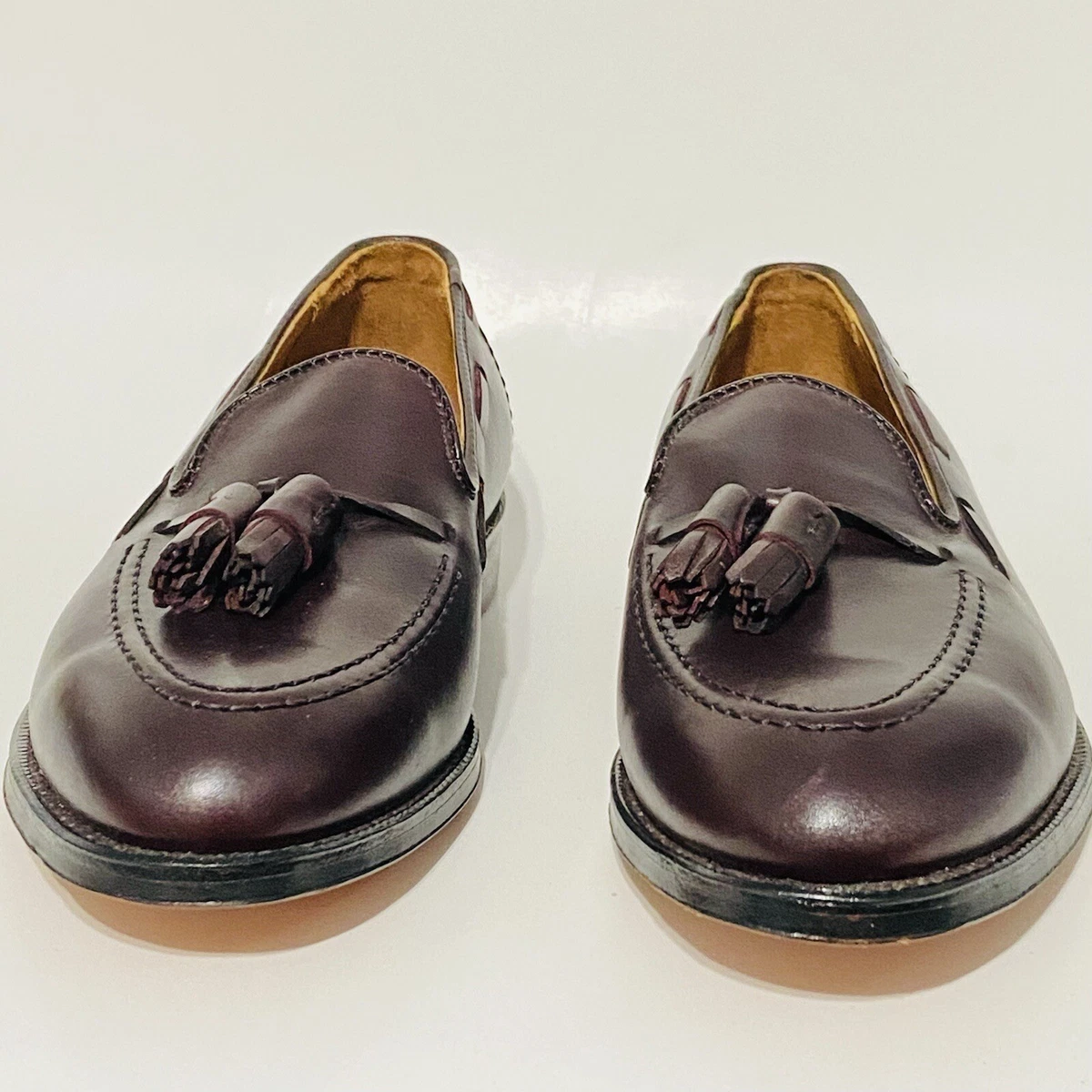 Brooks Brothers Alden Leather Tassel Loafers Cordovan Dress Shoes NEW MEN’S  7.5