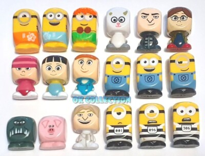 MINIONS BLOCKHEADS _ESSELUNGA SURPRISES (Complete Series 18 Characters)
