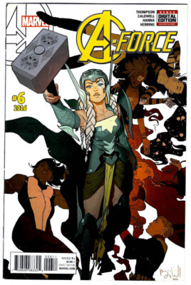 A-FORCE #6 in VF- condition a 2016 MARVEL comic with SHE-HULK & CAPTAIN MARVEL