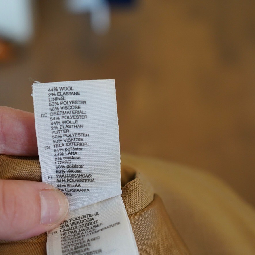 ALTRA & Other Stories Giacca Blazer Donna Taglia 2 US Beige Monopetto Un Bottone