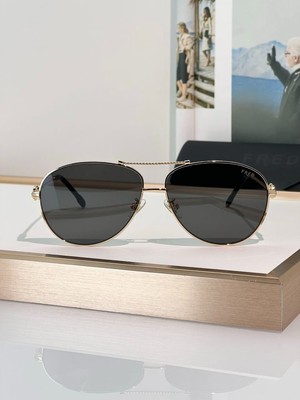 FRED Paris Sunglasses   Luxury Aviator Style   Silver Frame & Gradient Lenses