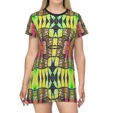 African Grassland  T-Shirt Dress - $42.99