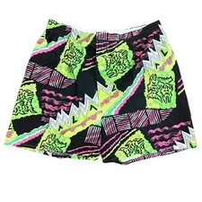 Vintage 1980s 1990s Neon Boxers Fish Black Pink Green Retro Men s Large 38-40