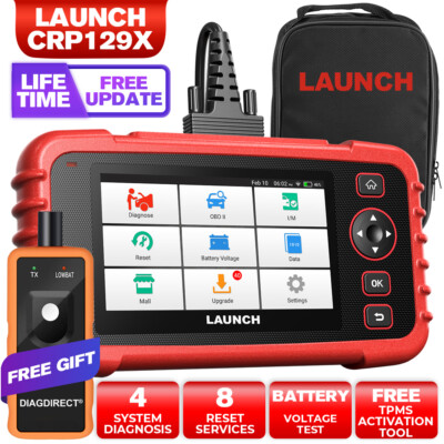 Launch X431 CRP129X CRP123X OBD2 Car Scanner Engine ABS SRS Diagnostic Scan Tool