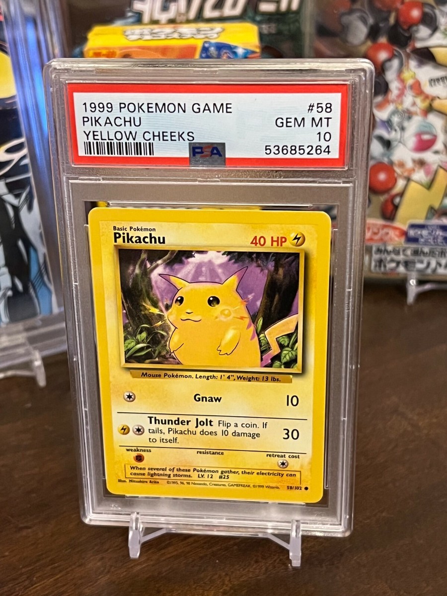 PSA10 ピカチュウ 英語版 1st 初版 Yellow Cheeks 1998 Pokemon