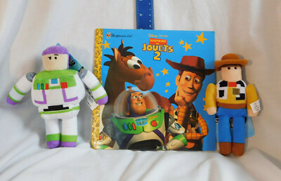 Toy Story Lot: 2 Crossy Road Plush Woody & Buzz & French Picture