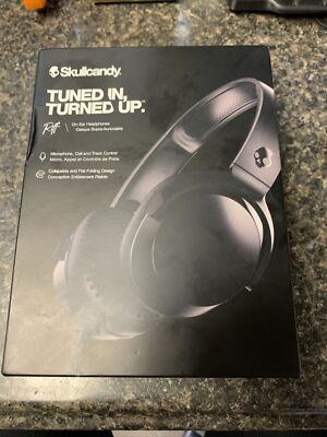 Skullcandy S5PXY-L003 Riff Wired On-Ear Headphones Black