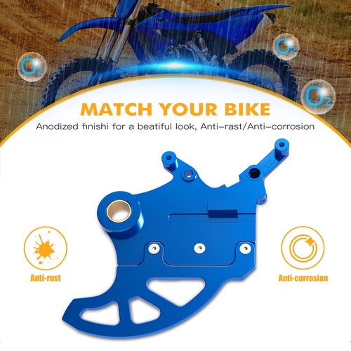 Billet Rear Brake Guard Protector Cover For Yamaha WR250F WR450F 2006-2023 Blue - Imagen 6 de 7