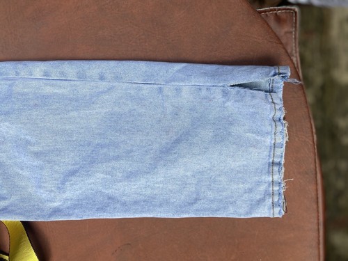 ETERNITY BC/AD men DENIM Jean's with side Buckles size 42 Zipper Legs With Belt - Picture 15 of 18