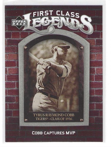 Ty Cobb 2006 Upper Deck First Class Legends Card# FCL-28 - Picture 3 of 4
